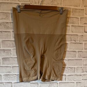 Tan High-Waisted compression shape wear
